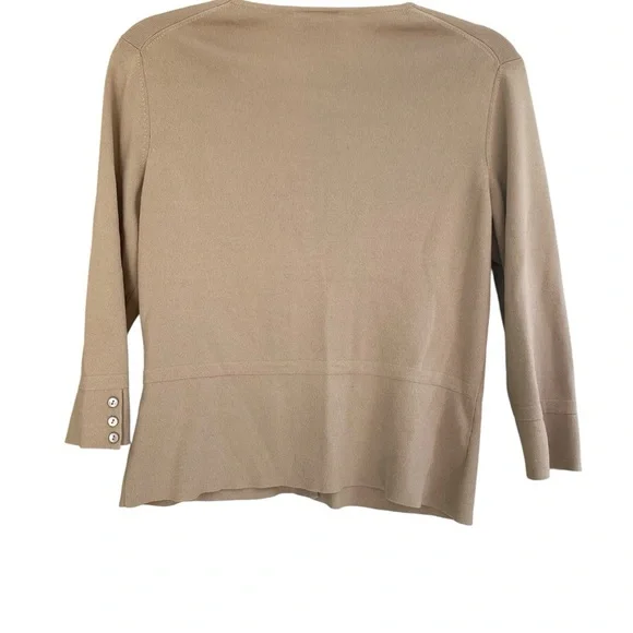 Talbots Women's Cardigan in Classic Tan - Picture 2 of 3